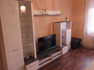 Телевизор и/или развлекательный центр в Monteur-Wohnungen, City-Apartment Sarrebruck
