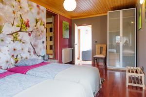 Uma cama ou camas num quarto em Casa Ci