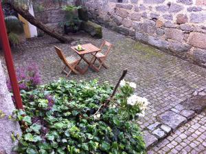 Um jardim no exterior de Casa Ci