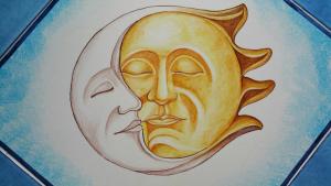 プライアーノにあるPalazzo Rocco Villa Sunshining in Loveの月面図