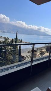a view of the ocean from a balcony at Sea view apartment 2 in Boreti