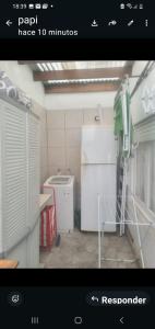 a view of a room with a refrigerator and a appliance at Pacor in Mar del Plata