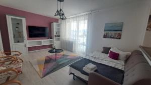 A television and/or entertainment centre at Chic Apartament