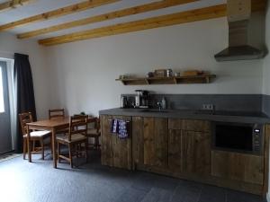 Köök või kööginurk majutusasutuses Hoeve Blitterswijk