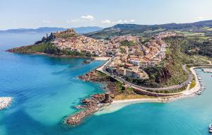an aerial view of a resort on a beach at Bilo Panorama in Castelsardo