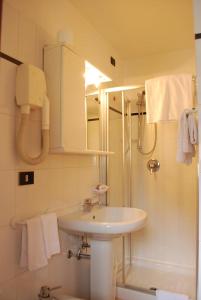 Koupelna v ubytování Hotel Pineta