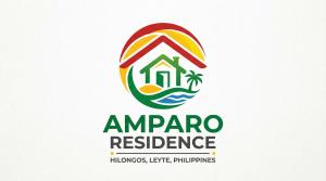 anarma residence logo with a beach and a house at Amparo Residence, Makiling Room in Hilongos