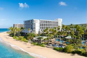 an aerial view of a resort on the beach at Marriott's Maui Ocean Club - Molokai, Maui & Lanai Towers in Lahaina