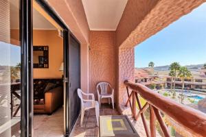a balcony with a view of a resort at Charming Condo in Great Location Pinacate 412 in Puerto Peñasco