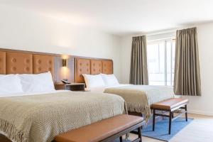 a hotel room with two beds and a window at Salt Ranch Hotel in Nashville +38 photos
