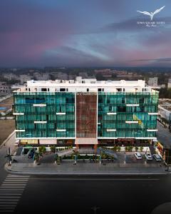 an overhead view of a large office building at Town Square Suites in Hyderabad