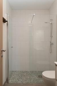un bagno con doccia e WC di De Spetser a Merksplas Altre 25 foto