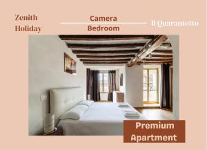 a bedroom with a bed in a room at Centro storico - 2 min da Piazza Grande - Free Parking in Arezzo +14 photos