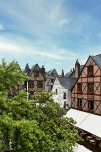 a group of buildings in a city with trees at Logements quartier historique de Tours in Tours
