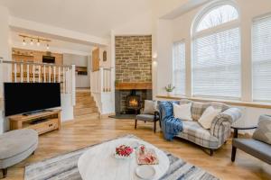 a living room with a couch and a tv at 3 Bed in Dunning oc-t35973 in Dunning