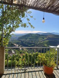 a view from the balcony of a house at Casa do Romezal in Peso da Régua