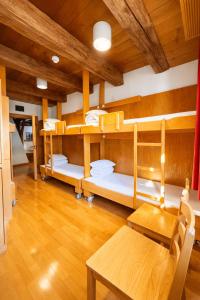 a room with several bunk beds in a room at Hostel Feldkirch in Feldkirch