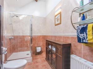 a bathroom with a shower and a toilet at 2 Bed in Lincoln oc-93058 in Saxilby +11 photos