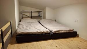 a bedroom with two beds in a room at Palác Apartment in Strakonice +2 photos