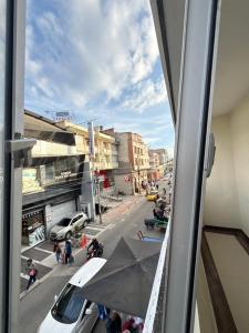 a view from a window of a city street at HOTEL IBYZA Ipiales in Ipiales