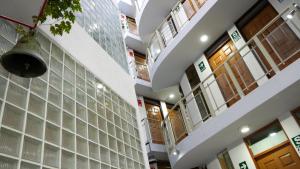 a view of the inside of a school building at Hostal Aurora a 3 cuadras de la Plaza de Armas in Cajamarca