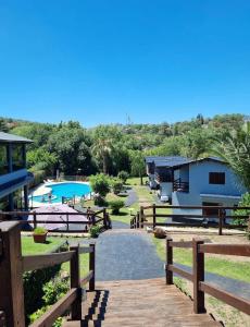 a view of a resort with a pool at Sole Luna in Río Ceballos