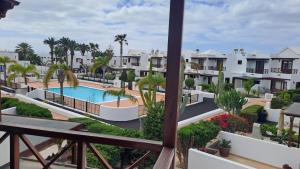 a view from the balcony of a resort at Iris 25 in Playa Blanca
