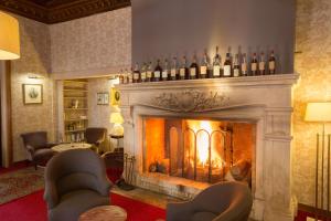Posezení v ubytování Hôtel & Restaurant Le Relais d'Aumale