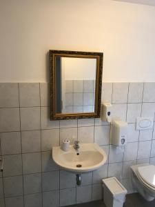 Koupelna v ubytování B&B Rot