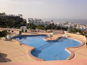 A view of the pool at Las Mimosas or nearby