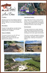 a collage of photos of a golf course at Ama's Self Catering in Windhoek
