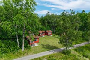 an overhead view of a house in the woods at Lidö Värdshus in Lidö