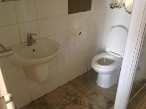 a bathroom with a sink and a toilet at Lodge & Backpackers at Star Legend Parow in Parow