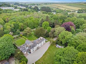 an aerial view of a house in the woods at 8 Bed in Newquay oc-81510 in Saint Columb Major