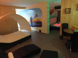 Postel nebo postele na pokoji v ubytování Apartma Mihovc