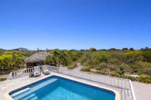 a swimming pool on top of a house at Villa Kas Karibense 38 - Coral Estate in Willibrordus