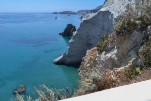 a view of the ocean from a cliff at Maridea - Il Paradiso sulla Baia in Ponza