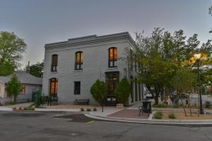 a large brick building on a city street at Historic Loft Two 01 in Carson City