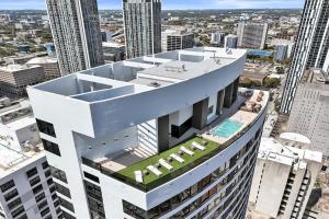 an aerial view of the msg building at Miami Condo 2BR Rooftop Pool & Gym in Miami
