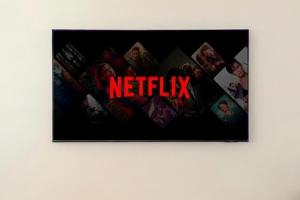 a picture of a netflix sign on a wall at Mom's home in Ninh Binh