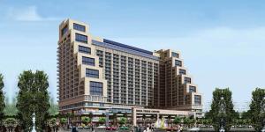 a rendering of a building with people in front of it at Comfort Corner in Greater Noida