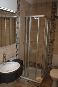 Koupelna v ubytování Hotel Zum kühlen Grunde