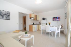 Kuchyň nebo kuchyňský kout v ubytování Apartments Surjan