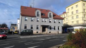 Byggingin sem hótelið er í
