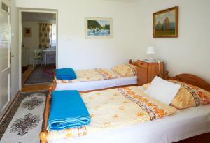 Zimmer mit 2 Betten in einem Zimmer in der Unterkunft Privát U Čejků in Telč