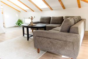 a living room with a couch and a table at Carmen Old Town Apartments in Sarajevo