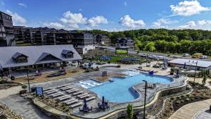 an aerial view of a pool at a resort at Royce's Retreat in Sevierville