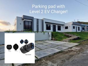 a rendering of a house with alevel ev changer at Samaya Villa in Mesopotamia