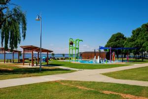 a park with a playground at Bank's Place in Yarrawonga