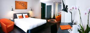 Postel nebo postele na pokoji v ubytování Atlas Hotel Brussels